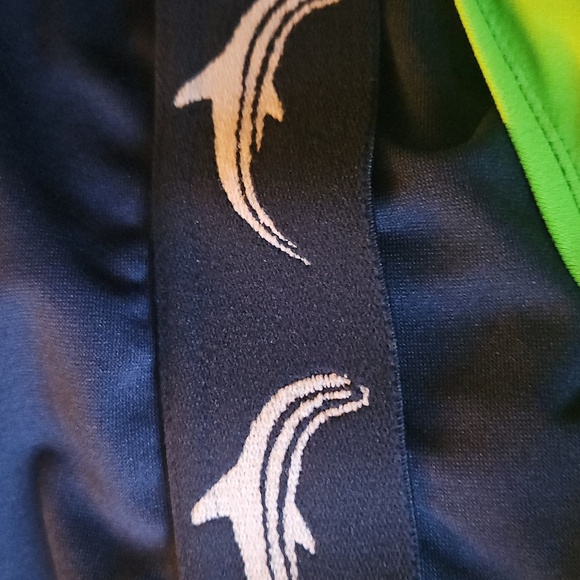 Dolphin- Size M Women's Navy and Green Swimwear - Picture 4 of 4